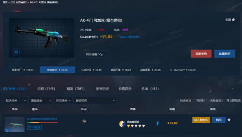 CS2飾品價(jià)格對(duì)比 CS2熱門(mén)皮膚挑選指南