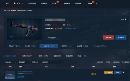 CS2飾品價(jià)格對(duì)比 CS2熱門(mén)皮膚挑選指南