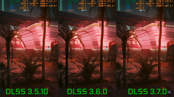 DLSS 3.7/3.6/3.5三大版本對(duì)比：畫質(zhì)有驚喜 鬼影依然在