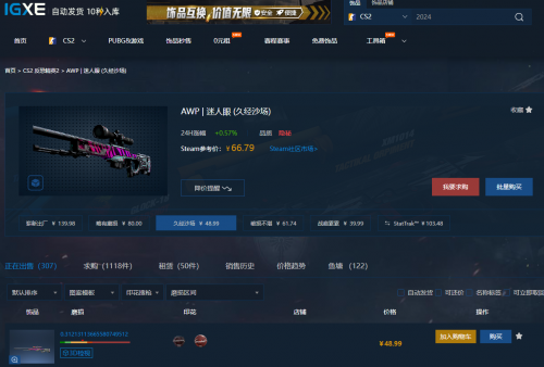 CS2飾品價(jià)格對(duì)比 CS2熱門(mén)皮膚挑選指南