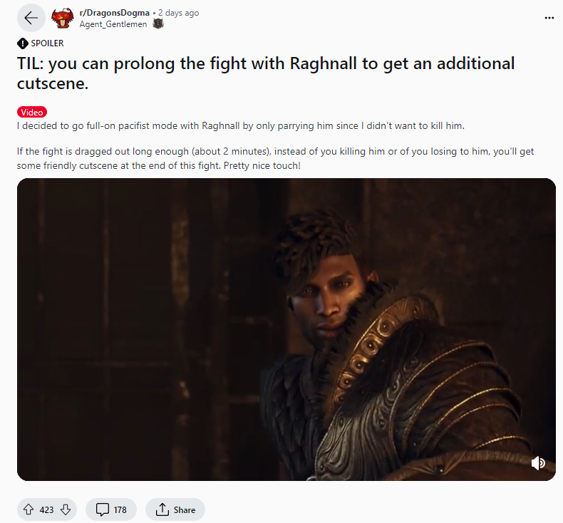 《龍之信條2》玩家僅招架BOSS觸發(fā)隱藏過場動畫