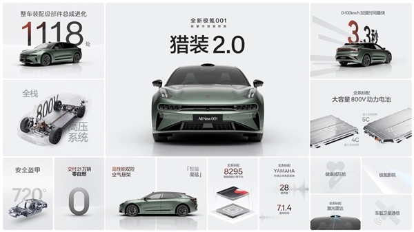 26.9萬起！全新極氪001累計大定訂單已近4萬單