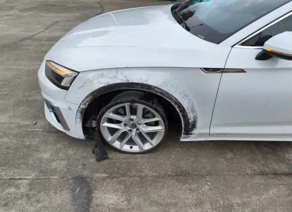 女子高速上奧迪車開到只剩輪轂 輪胎在飛：無(wú)視故障燈 網(wǎng)友感慨狠人