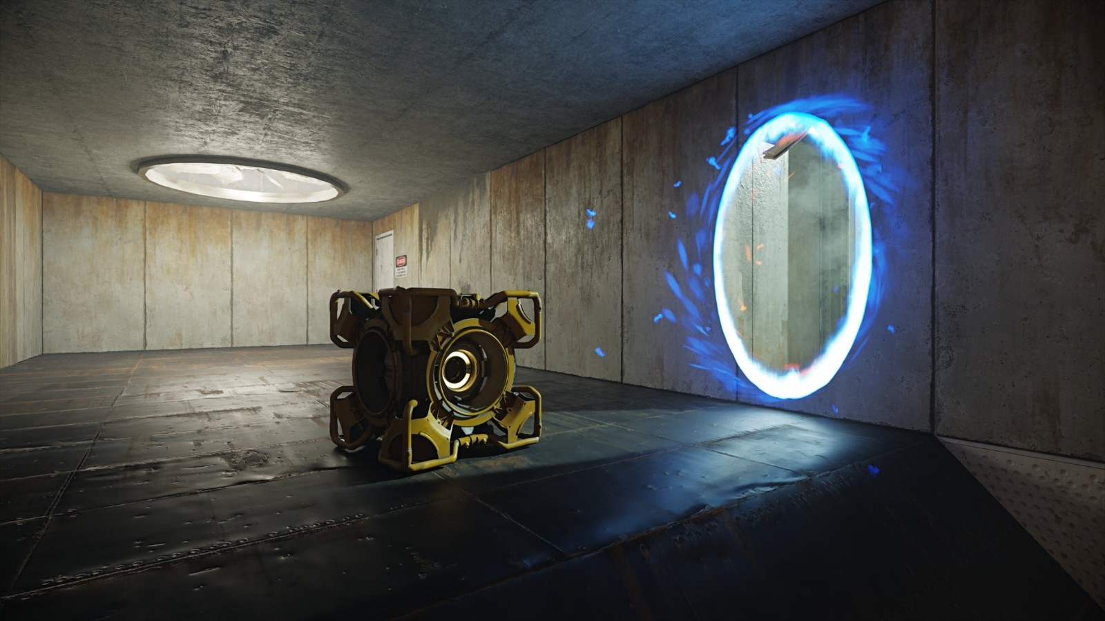 《傳送門》RTX版DLSS 3.5截圖 光照效果更逼真