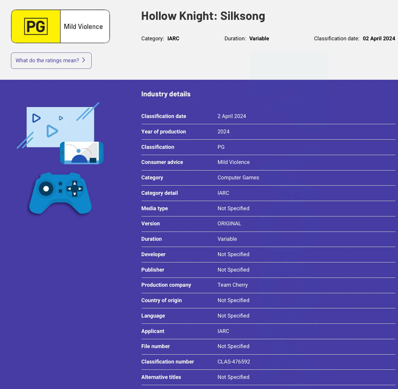 要來了！《空洞騎士：絲之歌》在澳大利亞獲得評(píng)級(jí)