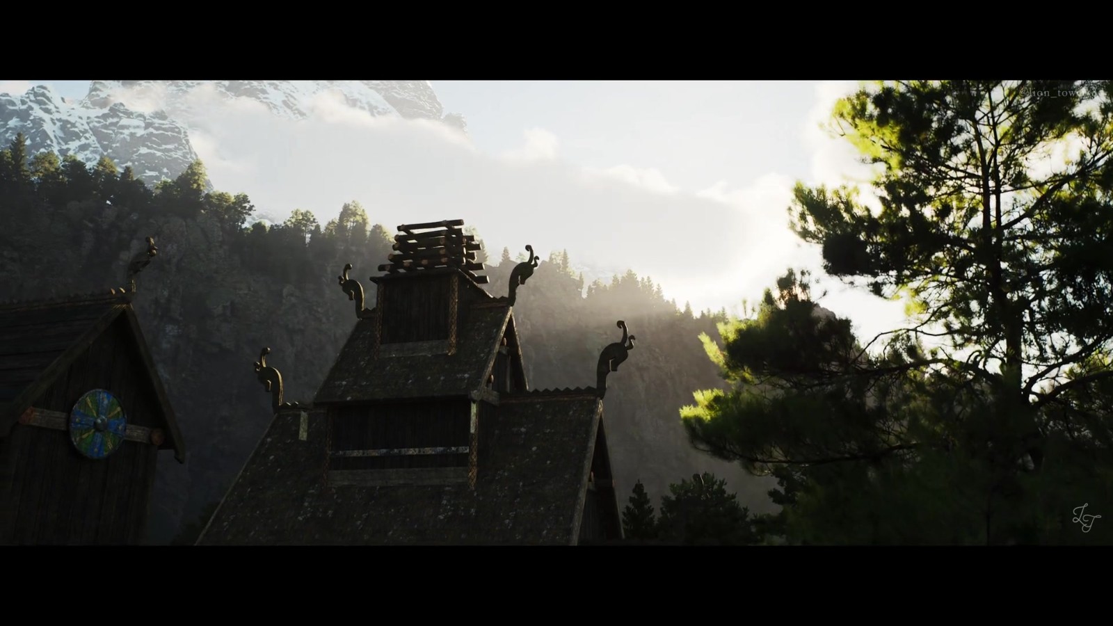 粉絲自制虛幻5《上古卷軸5》佛克瑞斯城場(chǎng)景