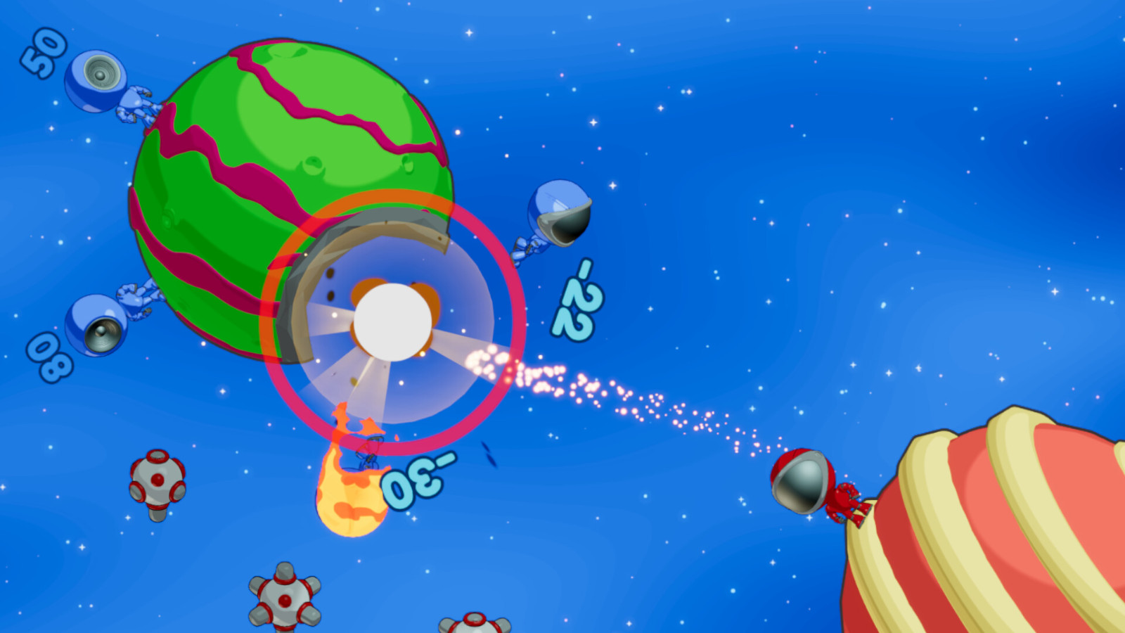 回合制太空炮兵《Gravitee Wars》Steam頁面 支持簡中