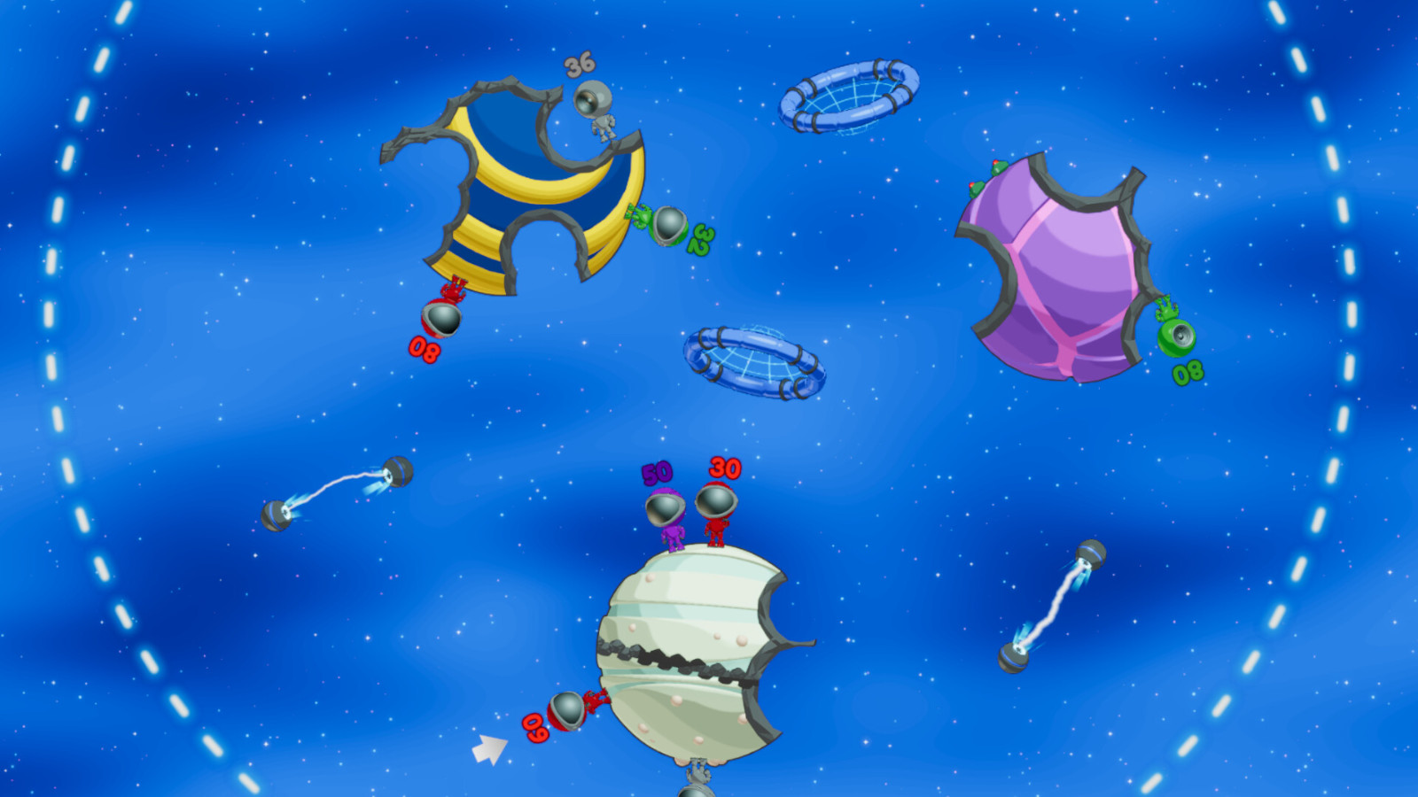 回合制太空炮兵《Gravitee Wars》Steam頁面 支持簡中