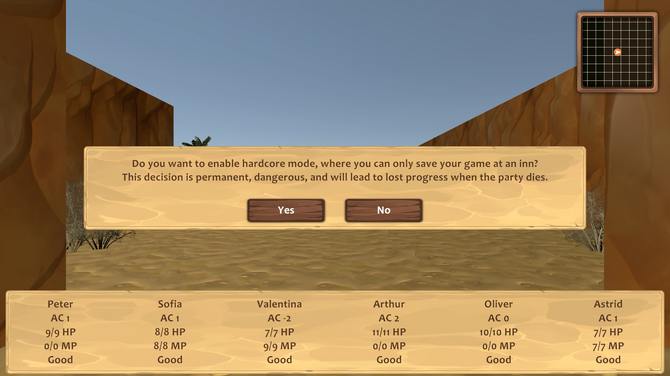 《Crossing The Sands》登陸Steam 復(fù)古3D迷宮RPG