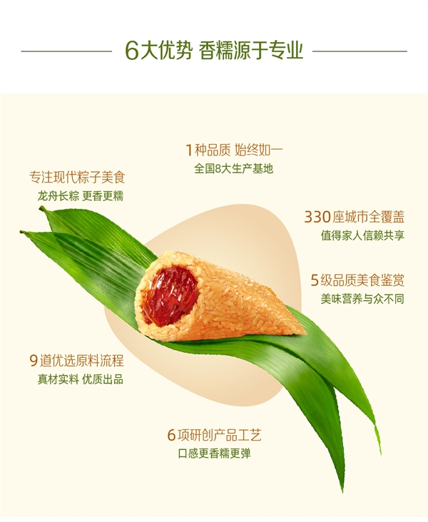 三全食品官方旗艦店：粽子組合4只400g僅需9.9元