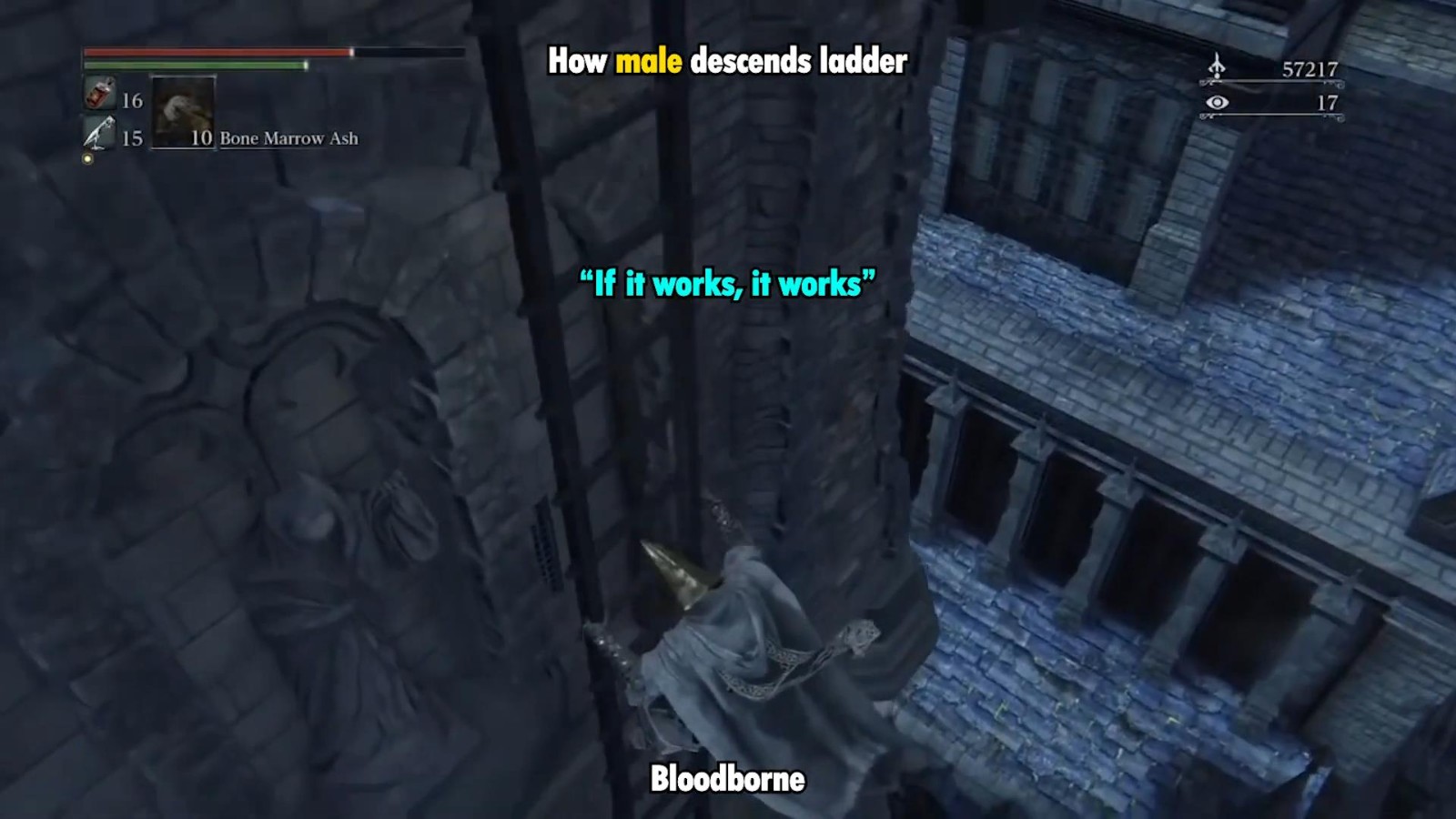 《星刃》與《血源》下梯子動(dòng)畫(huà)對(duì)比 女孩優(yōu)雅得體