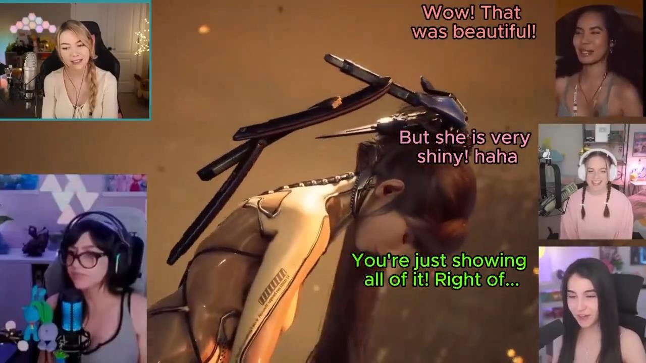 眾女主播觀看《星刃》開場動畫 驚呼女性角色驚艷！