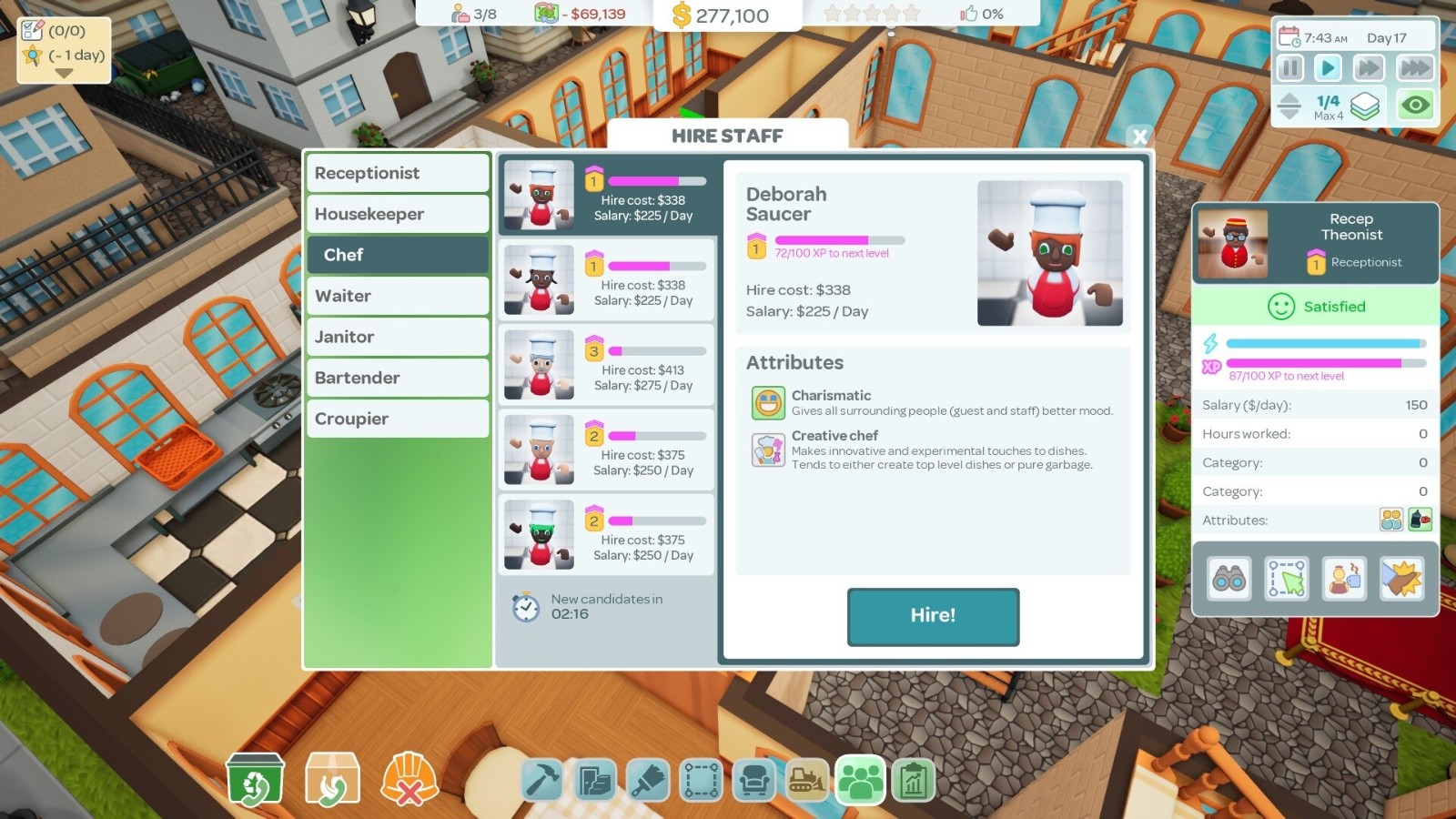 酒店建造管理游戲《酒店建筑師》年內(nèi)推出EA版