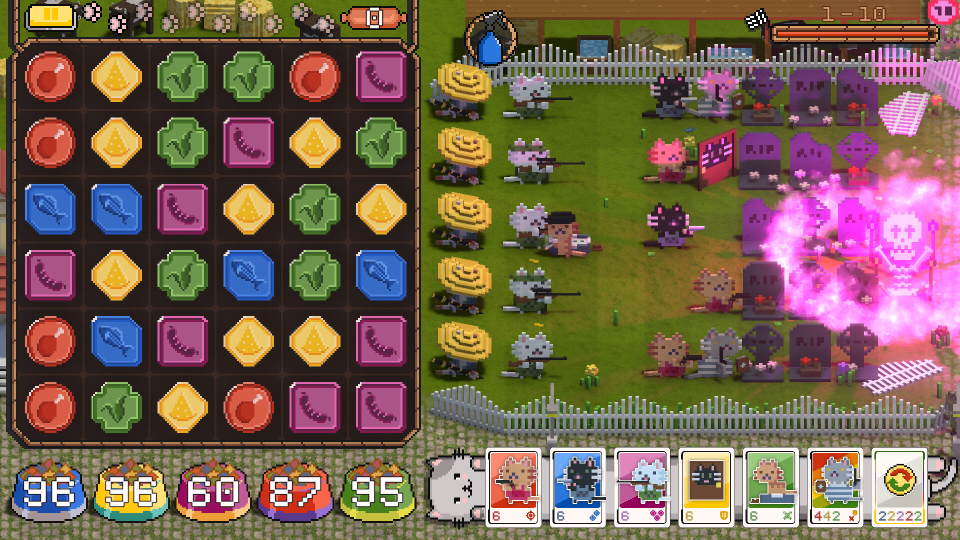 策略塔防三消游戲《喵喵大戰(zhàn)邪物》現(xiàn)已登錄Steam平臺 2024年夏季推出