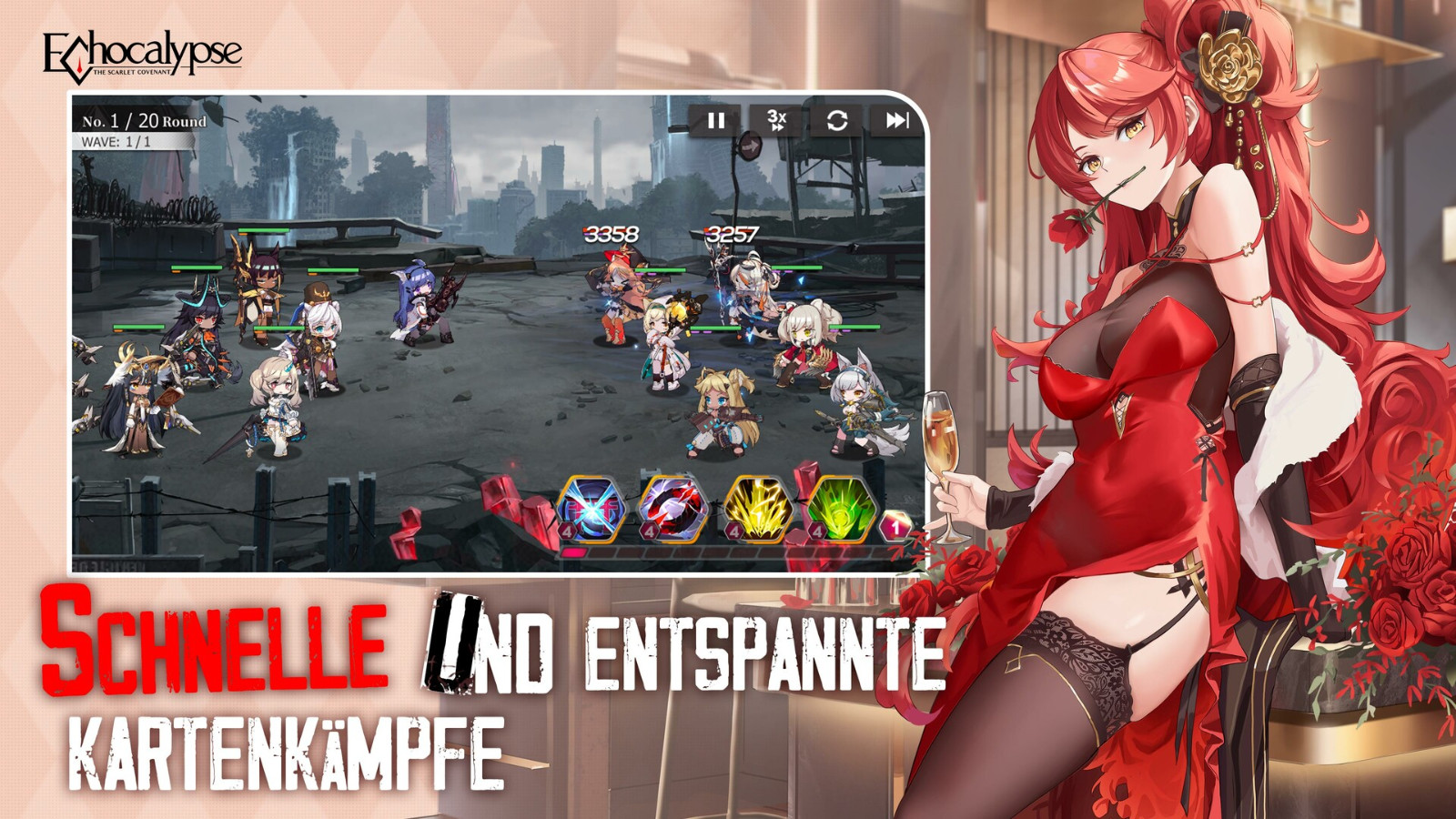 策略RPG游戲 《緋紅的神約Echocalypse》Steam頁面上線 5月發(fā)售