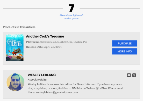 《蟹蟹尋寶奇遇》IGN&PC Gamer 雙8分