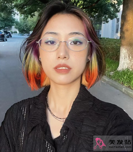 彩虹色挑染大全 2024年流行大勢