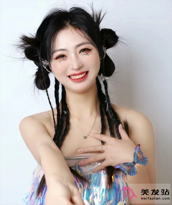 y2k長發(fā)編發(fā)范本 音樂節(jié)演唱會(huì)必備款式