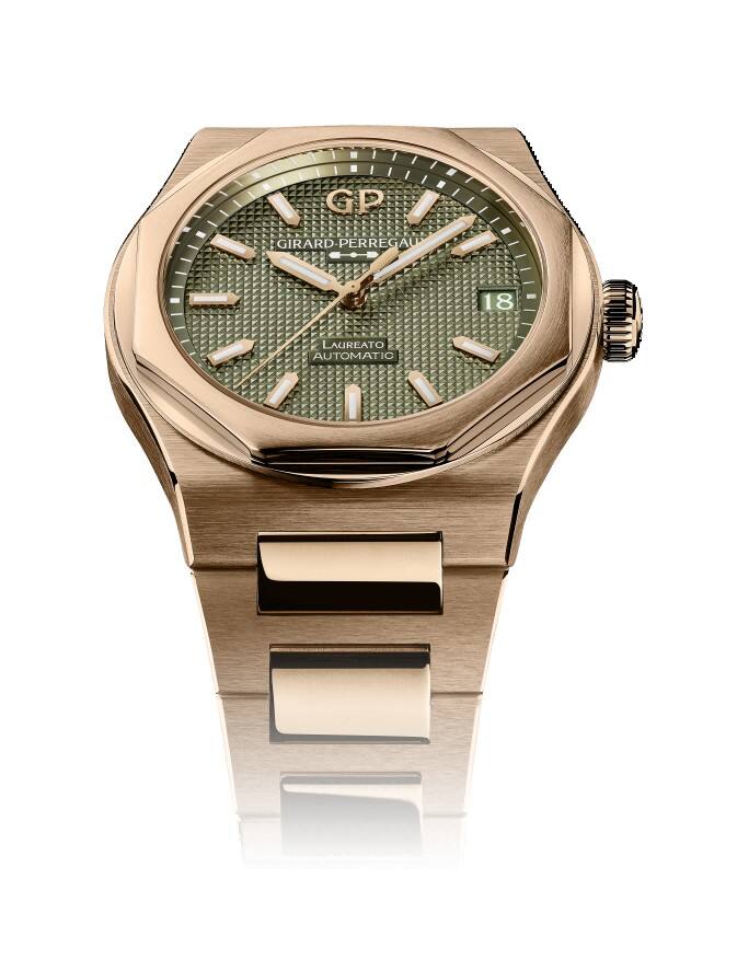 桂冠藝境，風采卓然——GP芝柏表Laureato桂冠系列全新推出42毫米玫瑰金芳草綠腕表及42毫米玫瑰金深海藍腕表