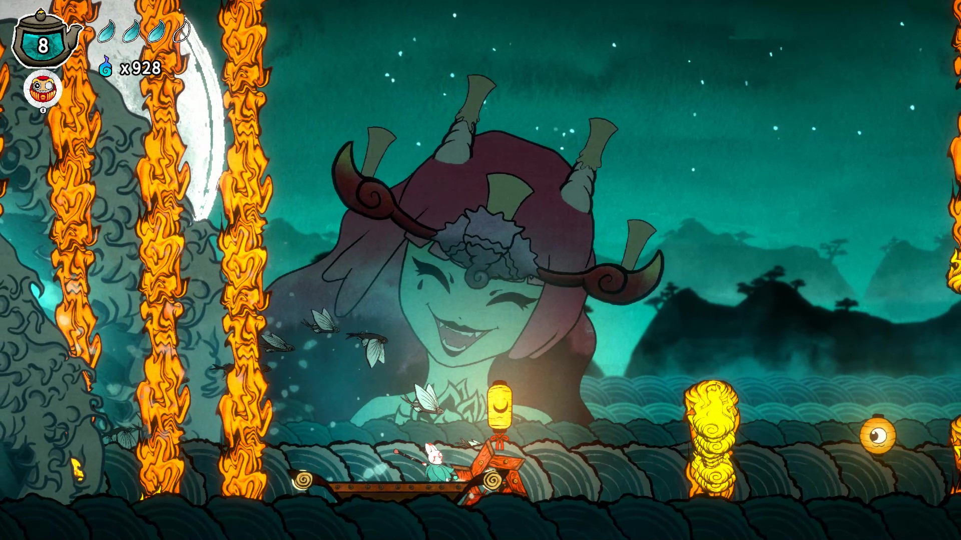 探索型2D和風動作《波與月夜之青蓮》亮相高能電玩節(jié) 全新中文預告