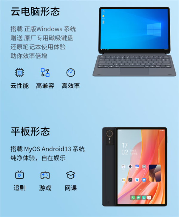 搭載紫光展銳國產(chǎn)芯！中興二合一5G云電腦“逍遙”系列開售：1899元起