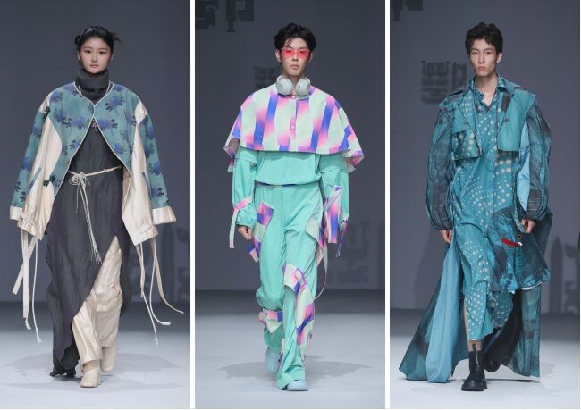 江漢大學(xué)時尚藝術(shù)系畢業(yè)生作品亮相中國國際大學(xué)生時裝周