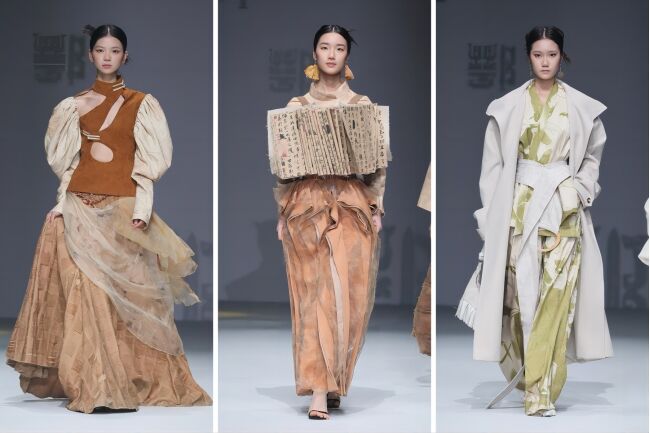 江漢大學(xué)時尚藝術(shù)系畢業(yè)生作品亮相中國國際大學(xué)生時裝周
