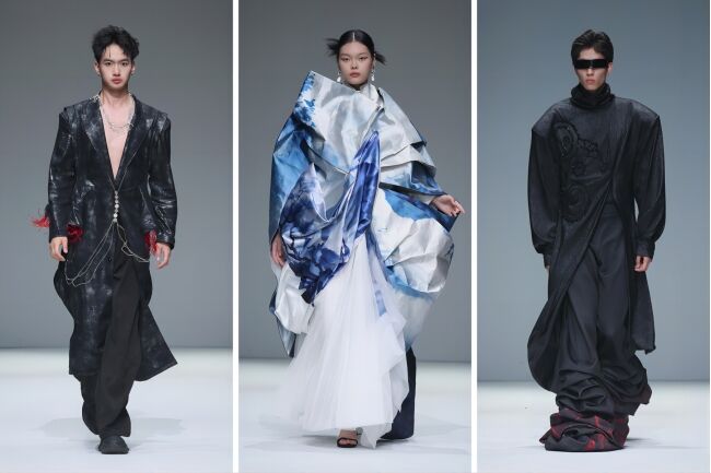 江漢大學(xué)時尚藝術(shù)系畢業(yè)生作品亮相中國國際大學(xué)生時裝周