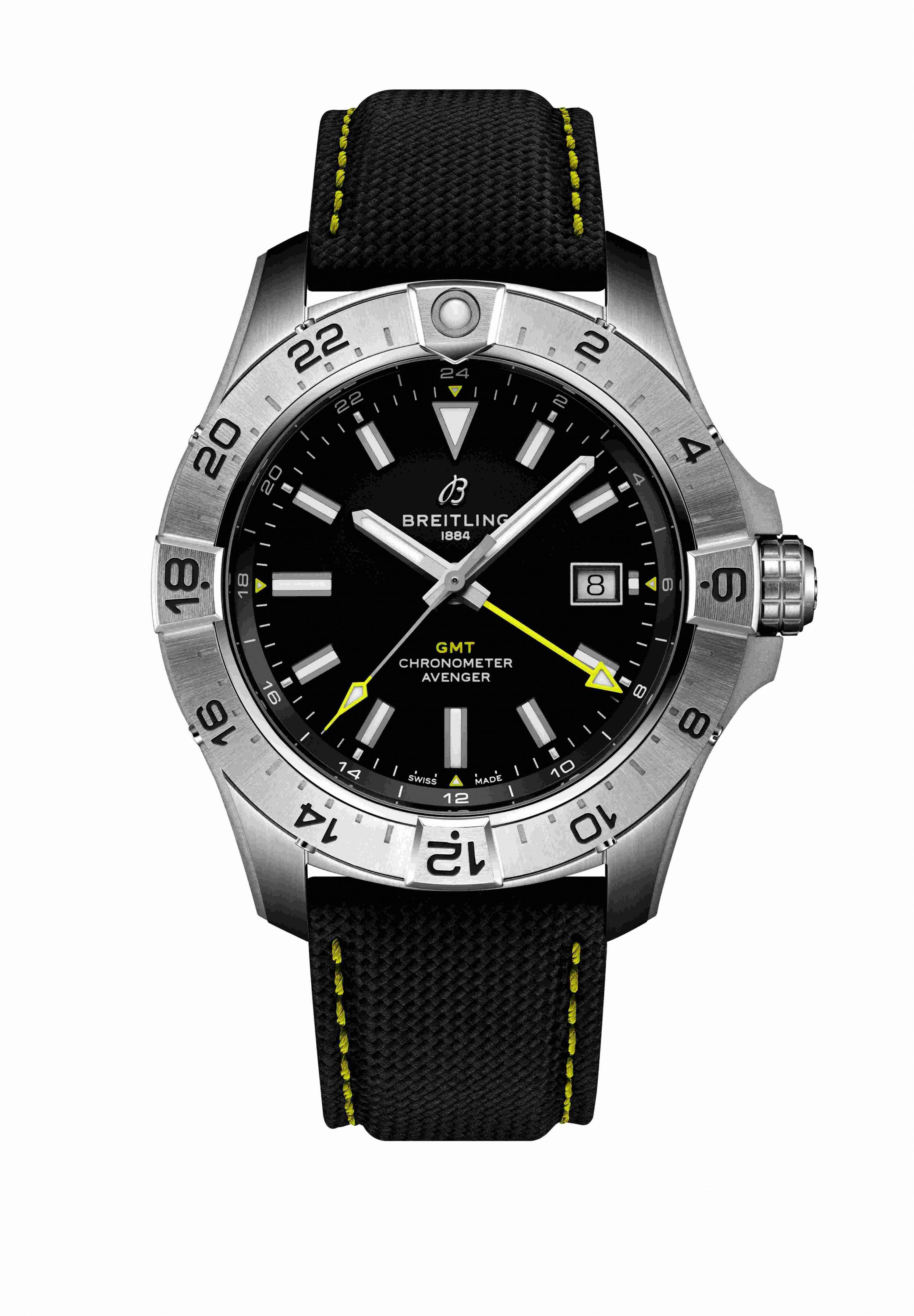 百年靈推出復(fù)仇者GMT自動機(jī)械腕表44限量版 專供電商渠道