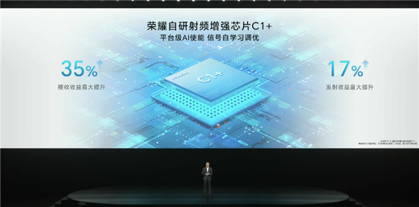 榮耀200 Pro搭載自研射頻增強(qiáng)芯片C1+：信號(hào)領(lǐng)先華為Pura 70