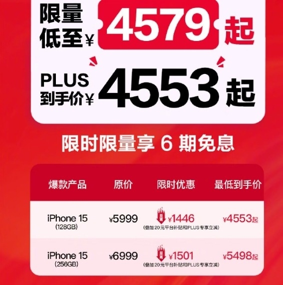 蘋(píng)果iPhone 15系列降價(jià)至歷史新低：市場(chǎng)競(jìng)爭(zhēng)加劇