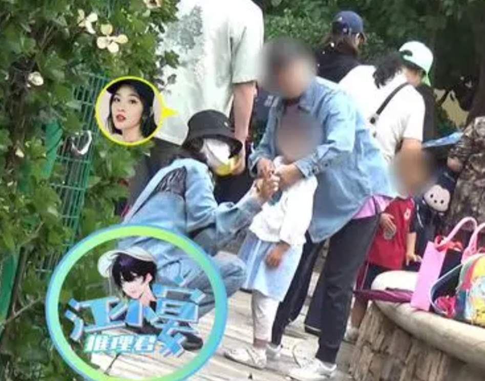 唐藝昕接女兒放學，張若昀4歲女兒近照 8