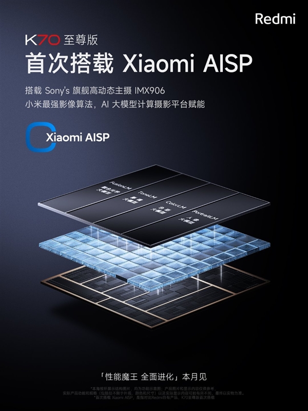 14 Ultra同款！Redmi K70至尊版首次搭載小米強(qiáng)影像算法AISP