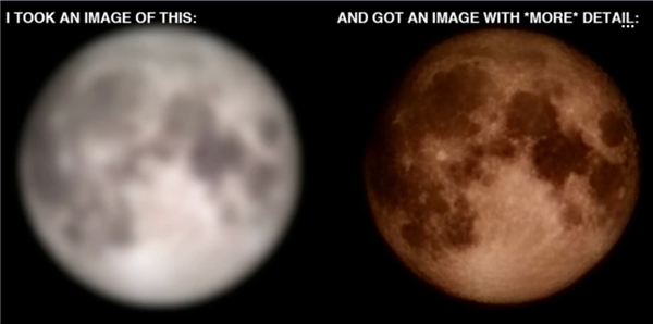 手機拍月亮自動P紋理和細節(jié)：AI會在照片上加什么東西