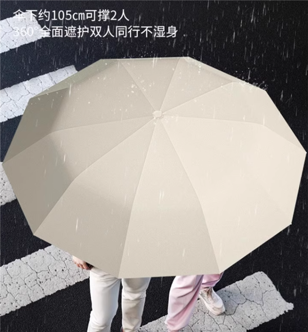 風(fēng)大雨大都不怕：遇格八股全自動(dòng)雨傘13.9元大促