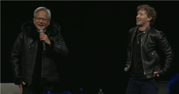 黃仁勛與扎克伯格首次公開對話：兩人互送皮夾克