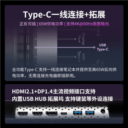 1399元！聯(lián)想小新27p顯示器上市：4K 60Hz、65W反向供電