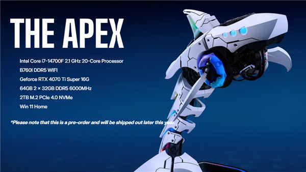 酷冷至尊推出Shark X預(yù)置PC：獨(dú)特鯊魚(yú)造型