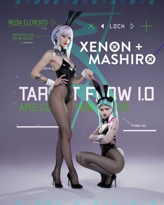 俄妹COS《劍星》女主：膠衣貼身前凸后翹 纖腰迷人