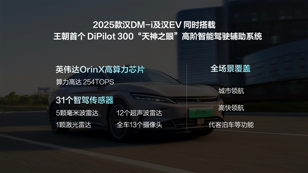 第五代DM混動(dòng)上車 油耗3字開頭！2025款比亞迪漢上市：16.58萬起