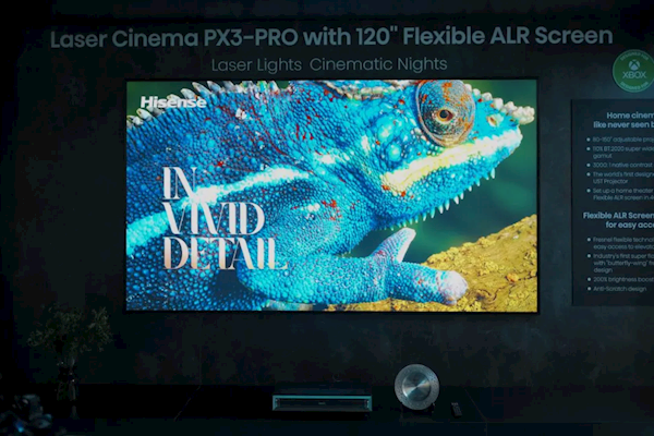 全球首款專為Xbox設(shè)計 海信激光家庭影院PX3-PRO亮相：150英寸巨幕