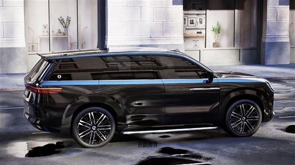 雷克薩斯風(fēng)格顯著 騰勢N9非官方渲染圖發(fā)布：要打問界M9、理想L9