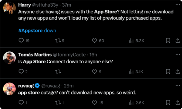 深夜全球崩潰 無法下載安裝！蘋果App Store服務(wù)中斷問題已修復(fù)