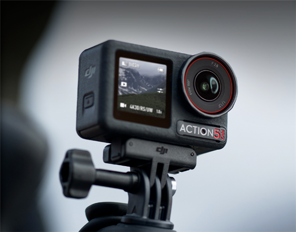 大疆Osmo Action 5 Pro重磅升級：超級夜景支持4K/60fps