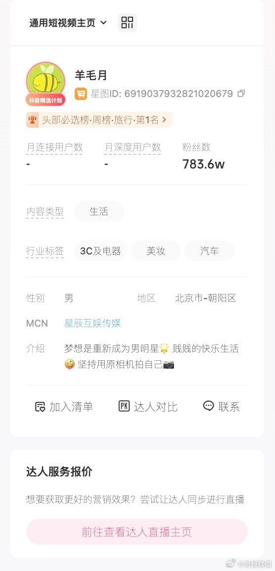 三天粉絲銳減近百萬(wàn)！羊毛月緊急關(guān)閉視頻廣告報(bào)價(jià)