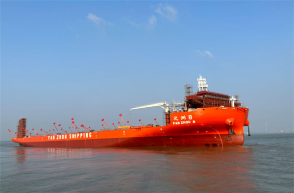 58405噸！全球載重能力大自航甲板船完成試航