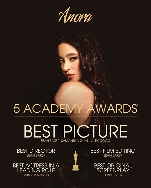 《阿諾拉》導演一人獨獲四項奧獎