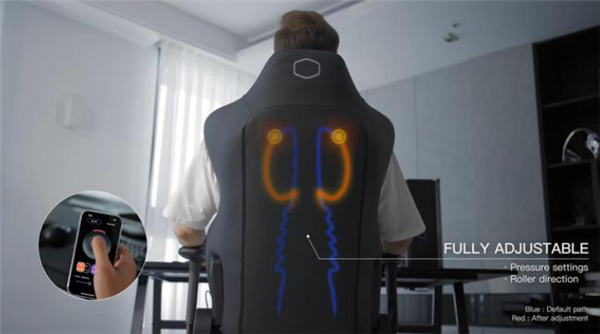 酷冷至尊推出Hybrid M按摩電競椅：支持無線按摩