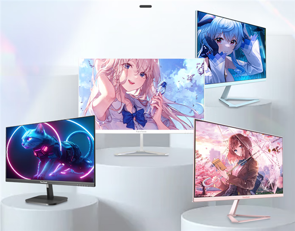 優(yōu)派推出多彩24寸顯示器：FHD 240Hz屏 簡(jiǎn)約百搭