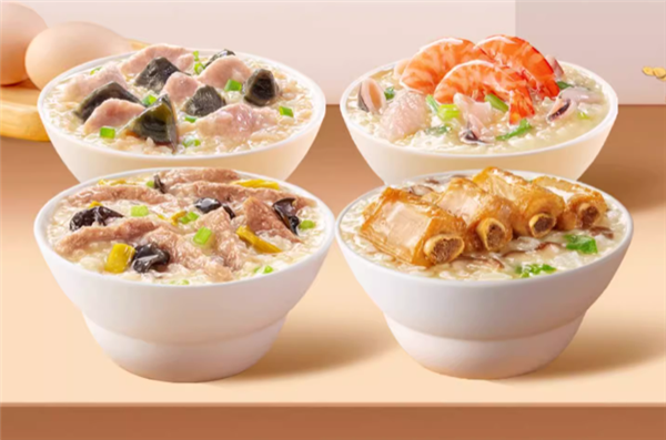 海福盛凍干粥3.4元/杯：排骨、牛肉、海鮮多口味